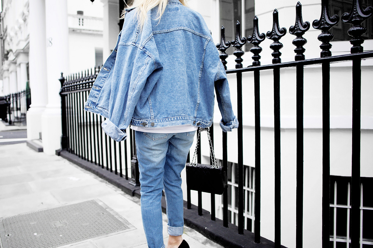 double denim outfit in London