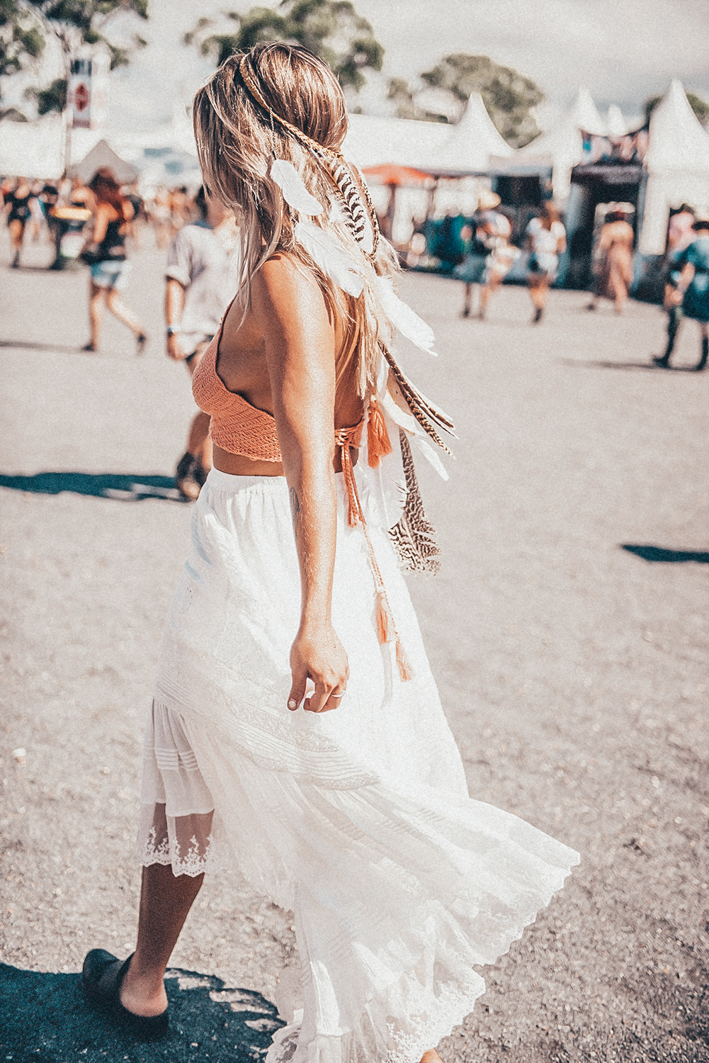 festival white maxi dress